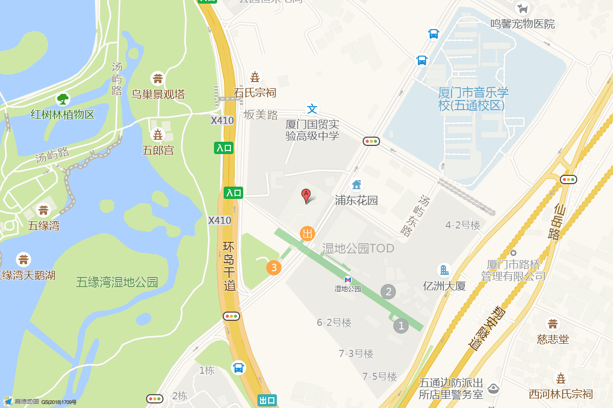 厦门 K11 Select在高德地图中的位置
