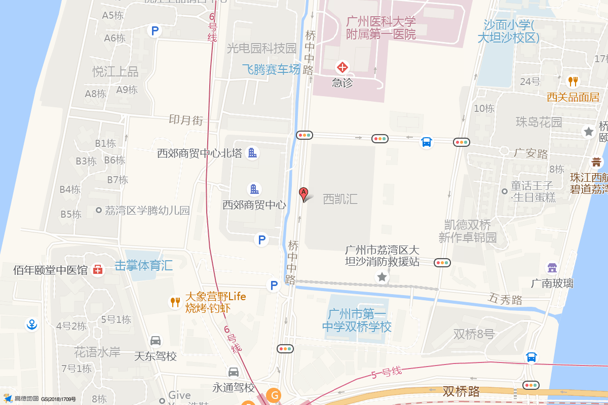 欢民天地在高德地图中的位置