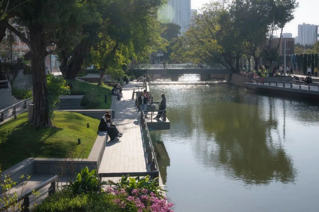 广州聚龙湾片区滨水步道与珠江岸线实景,来自本期引用的原文配图